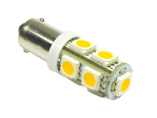 WW Auto LED žárovka BA9S 9 SMD 5050 Teplá bílá