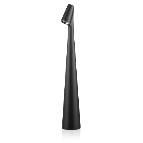 HMS-355-SORT| Bordlampe 33,5cm | Trådløs natlampe med indbygget batteri | Lampe med touch kontrol