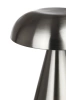 HJA24-ARGENT | Lampe de table LED | Lampe tactile moderne | Lampe de nuit avec batterie intégrée