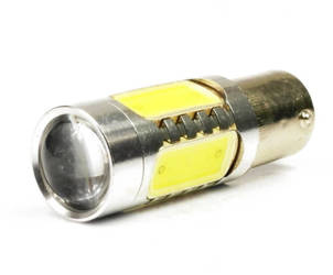 Ba15S 11W LED bilpære (CREE 5W + 4x 1,5W COB)