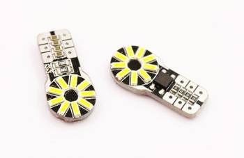 Autó LED izzó W5W T10 18 SMD 4014 CAN BUS