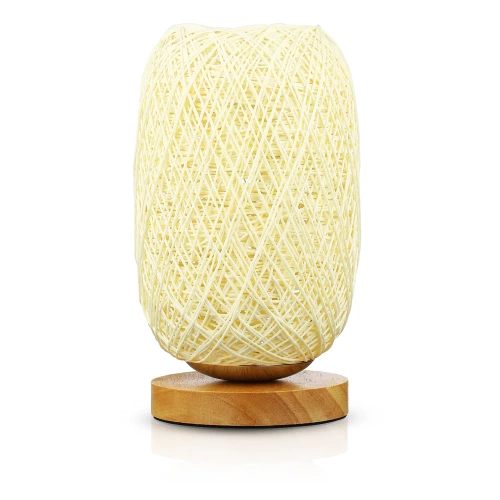 ZBD-C2314-BG | Sengelampe i rattan | Stilfuld bordlampe