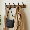  HG-50CM-MADERA | Perchas de madera para chaquetas y ropa | Perchero de pared para el recibidor | Percha con 10 ganchos