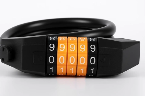 Bicycle combination lock | 5-digit code, flexible cable 100 cm | BLC0563