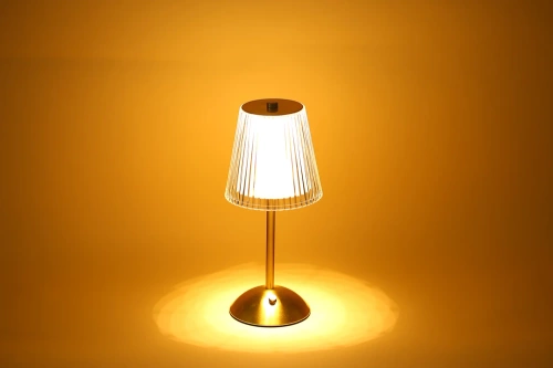 DTL-C130 | Bordlampe med indbygget batteri | Natlampe med tre farver lys | Atmosfærisk lampe til hotel eller restaurant