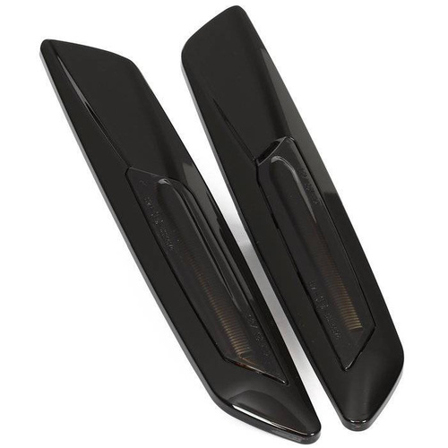 LED-Seitenblinker | für BMW E90 E91 E92 E93, E60 E61, F10, E81 E82 E87 E88 | rauchglas, schwarz | nicht dynamisch | PLCBD002B