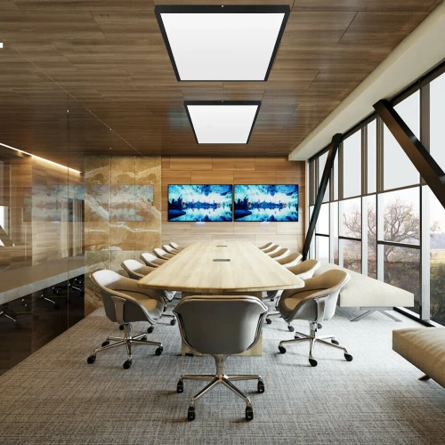 Panou LED pentru tavan | Plafon montat la suprafață 120x60cm | 120W, 12000lm | negru