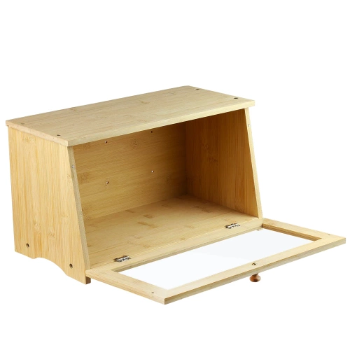 FC-B023 | Bamboe plunjezak | Houten container voor brood, broodjes, brood | Container voor het bewaren van voedsel, voedsel