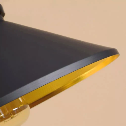 Gouden plafondlamp | retrostijl | zolder