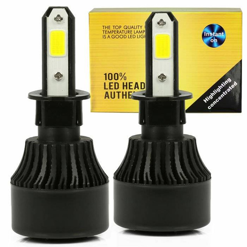 LED izzó készlet H3 S4 COB 80W 8000 lm