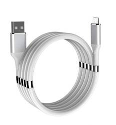 SN01-1M-Micro-White | Retractable USB cable for fast charging | Quick Charge 3.0