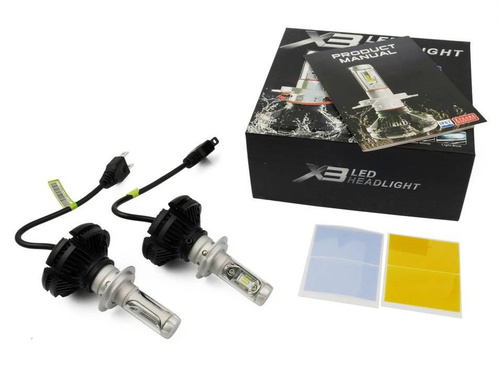 LED izzókészlet H7 X3 DIÓDA TÍPUS ZES 50W 12000 lm