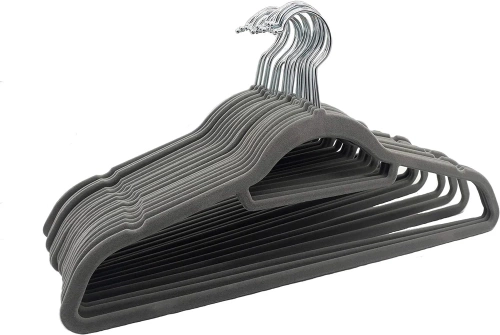 HLD-Z08 | Velours kleerhangers | Een set kleerhangers