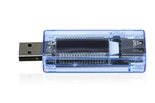 KWS-V20-BLEU | Voltmètre numérique | Testeur USB | Compteur de consommation de tension et de courant | Appareil multifonctionnel pour vérifier la capacité de la batterie