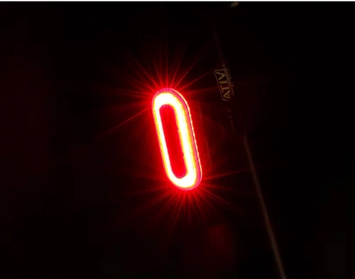 Feu arrière vélo USB COB | lumière rouge puissante | étanche IPX8 | BK-L400