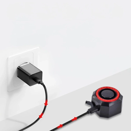 Smart Rear Bike Light with Alarm | 4in1 LED Bike Alarm | Brake Light with Horn 110db | BBL-A6