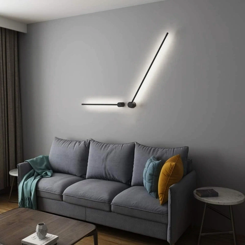 LED-Wandleuchte | 60 cm 10 W | schwarz, drehbar, mit einstellbarem Licht 4.000 K | YG-W002