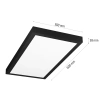 LED mennyezeti panel | Felületre szerelhető plafon 60x30cm | 30W, 2850lm | fekete