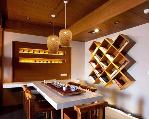 Ručne vyrábaná závesná bambusová lampa | BOHO | Čínsky luster