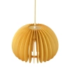 Træ pendel lampe boho | naturlig loftlampe E27 | dekorativ træskærm | skandinavisk stil | YG-XD004-WOOD