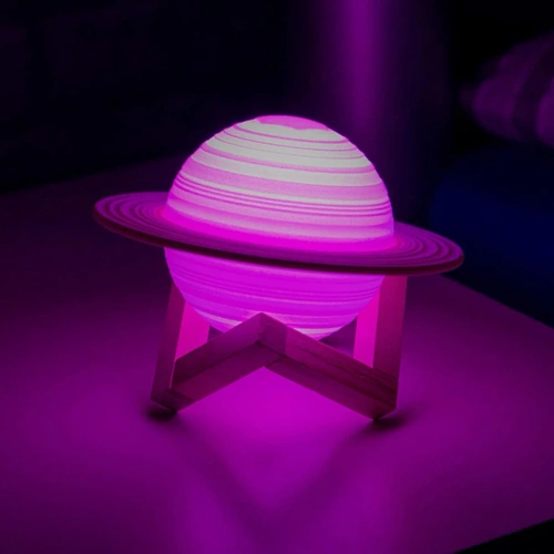XK-D13 | Lampada da tavolo a forma di Saturno | Lampada da notte con telecomando RGB | Lampada per bambini che cambia colore