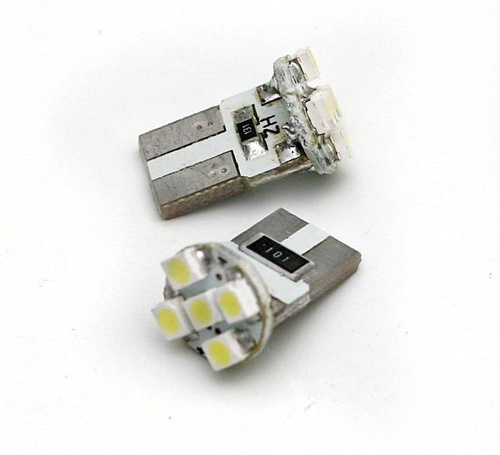 Автомобільна LED лампа W5W T10 5 SMD 1210 CAN BUS