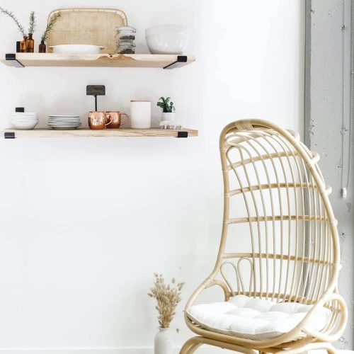 Regalwinkel Set | 4 Stück | 25 cm | schwarz | JZ-U235-BLACK