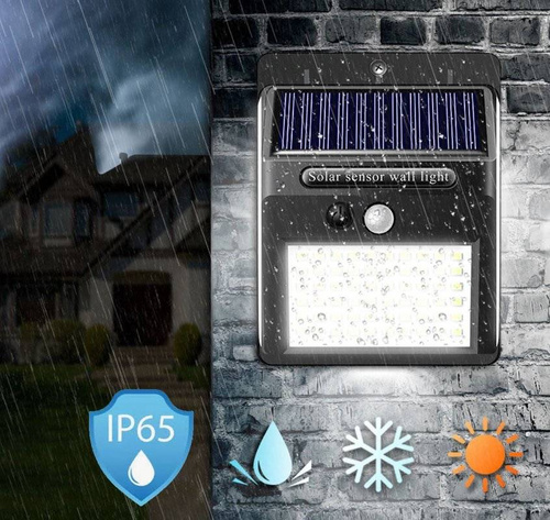 SSL-30LED | LED napelemes lámpa mozgás- és szürkületérzékelővel | 30 LED