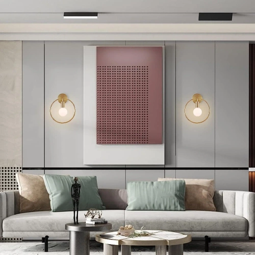 WLO-ND28-G | Gold E27 wall lamp