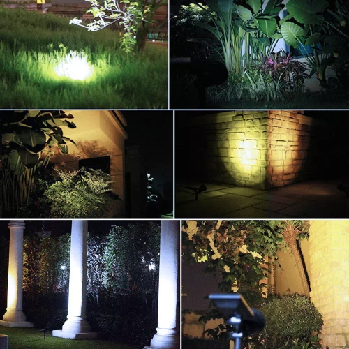 YNG-4LED | Lampada da giardino solare a LED | Riflettore SPOT | 250lm, 2200mAh, 4 LED