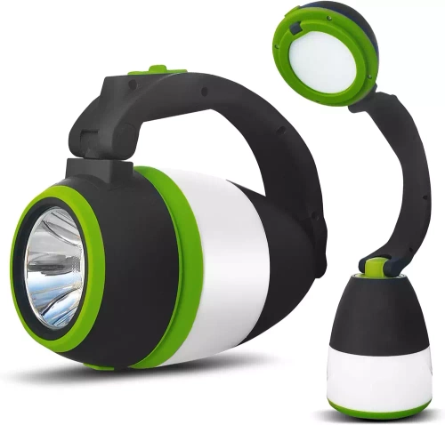 HWL-005 | Multifunkčná kempingová LED lampa, turistická baterka s funkciou fúkania | 3 režimy svietenia, 1500mAh