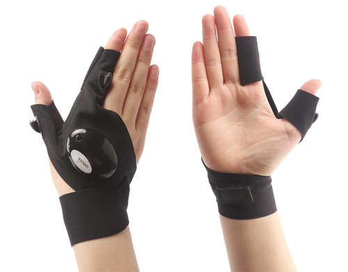 W28 | Handschoen met twee LED's | 2x CR2016