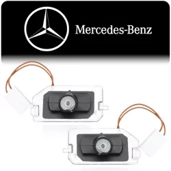 Proyector de logo Led ML-BM2 montado en el espejo lateral | Holograma Mercedes W205, W213, W222, CLS | Logotipo de bienvenida 