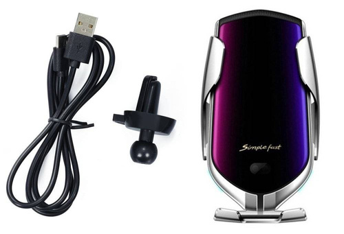 Q005 | Suport auto electronic cu încărcare inductivă 10W Quick Charge 3.0