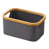 Wäschekorb | faltbar, Stoff, auch als Spielzeugbox oder Organizer für Zubehör nutzbar | grau | OCF-302-GREY