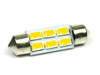 WW Car LED bulb C5W 6 SMD 5630 Warm white