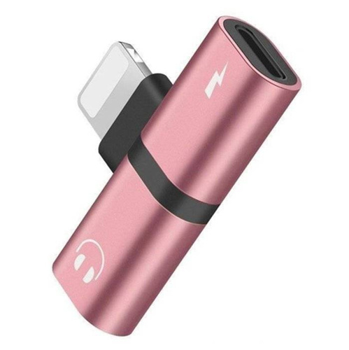 UA-008 | Lightning adapter - 2x Lightning | Audio adapter iPhone-hoz
