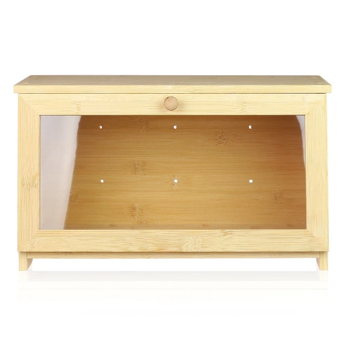 FC-B023 | Bamboe plunjezak | Houten container voor brood, broodjes, brood | Container voor het bewaren van voedsel, voedsel