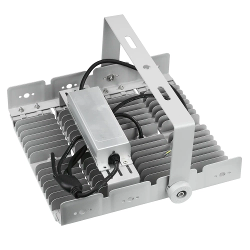 TMN-200W-SILVER | Професійні галогенні світлодіоди | Потужне освітлення для спортивних залів, заводів, дому | Алюмінієва лампа | Прожектор з регульованою ручкою