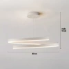 RLO-80CM-100W-W | Lampada a sospensione moderna 80 cm | Lampada LED a spirale 100W