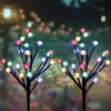 FLD-08-C | Lampe solaire de jardin LED Arbre avec roses | 70 cm, 600 mAh