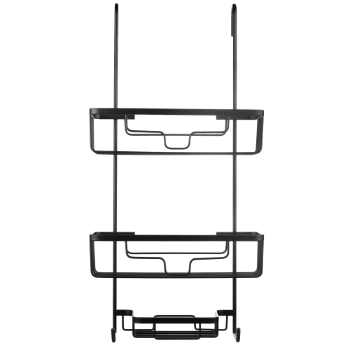 MJ2568-NEGRU | Raft metalic baie | Raft de duș negru pentru fereastra cabinei