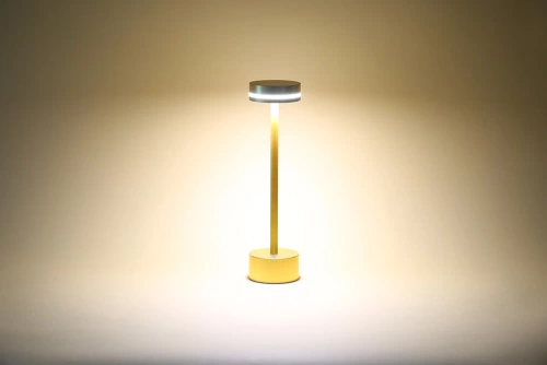LED-Tischleuchte | moderne Nachttischleuchte mit integriertem Akku | gold | ATL08-GOLD