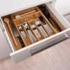 Organizator tacâmuri | Inserție sertar din bambus cu 9 compartimente | KBT-G944