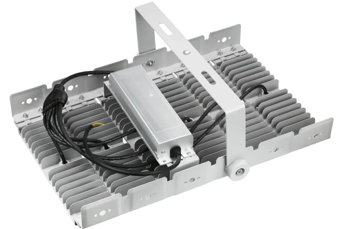 TMN-300W-PLATA | LED halógeno profesional | Iluminación potente para pabellones deportivos, fábricas y hogares | Lámpara de aluminio | Proyector con mango ajustable