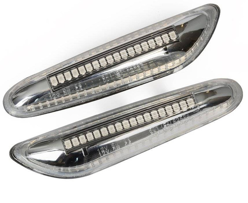 PL18010B6 | LED šoniniai posūkio rodiklio žibintai | skaidrus lempos gaubtas | nedinaminis | BMW E36, E46, E90 E91 E92 E93, E60 E61, E81 E82 E87 E88