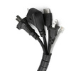 CRG-002-2.6M | Capa, organizador para cabos e fios | Preto