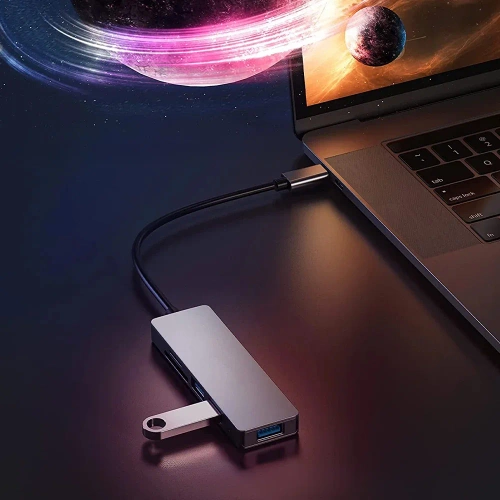 CENTRO | Divisor de cartão USB-C para 3x USB + SD + TF | adaptador, divisor tipo C 5 em 1