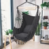 ZY-V004 | Hanging chair, brazilian chair, hammock, swing | two pillows, wooden headband | up to 120 kg | graphite