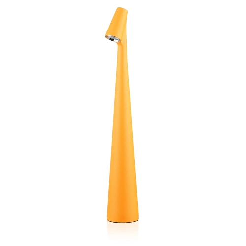 HMS-355-ORANGE | Bordlampe 33,5cm | Trådløs natlampe med indbygget batteri | Lampe med touch kontrol